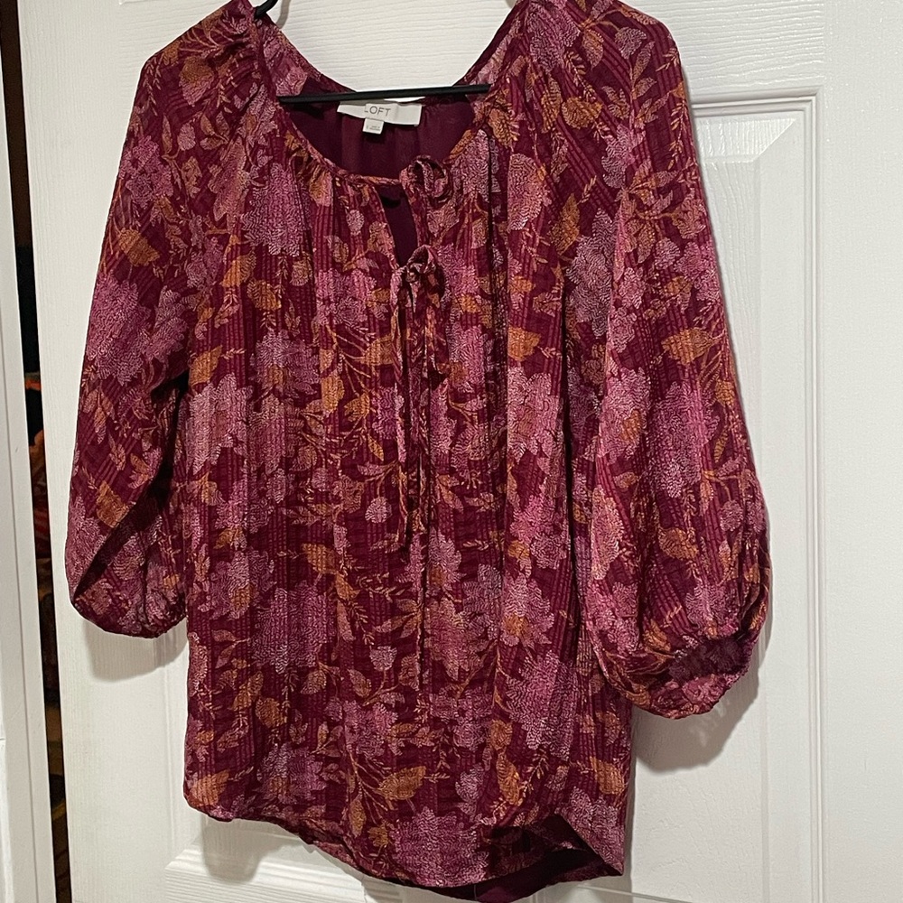 Ann Taylor Loft Top Blouse Small New without tag